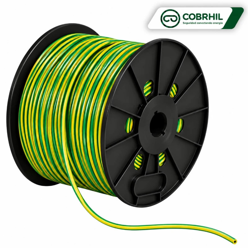 Cable unipolar COBRHIL 50mm2 por metro verde/amarillo IRAM2183