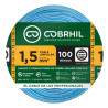 Cable unipolar COBRHIL 1,5mm2 rollo celeste CLASE 4 IRAM 2183