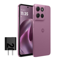 Celular MOTOROLA G17 4GB RAM 256GB Bordeaux (Rosa) con cargador