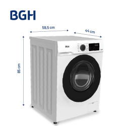 Lavarropas automático BGH BWFE06W24AR carga frontal WiFi 6kg 1000rpm blanco