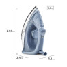 Plancha a vapor Electrolux Efficient ESI10 1500W base antiadherente 200ml