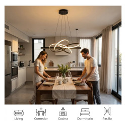 Colgante led MARKAS DESIREÉ 55W 3000K luz cálida