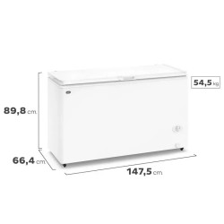 Freezer horizontal GAFA FGHI400B-X 402 Litros Inverter blanco OUTLET