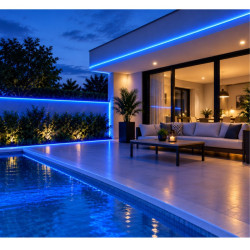 Manguera LED37 COB 320lm/m 12W 220v azul por 24 metros