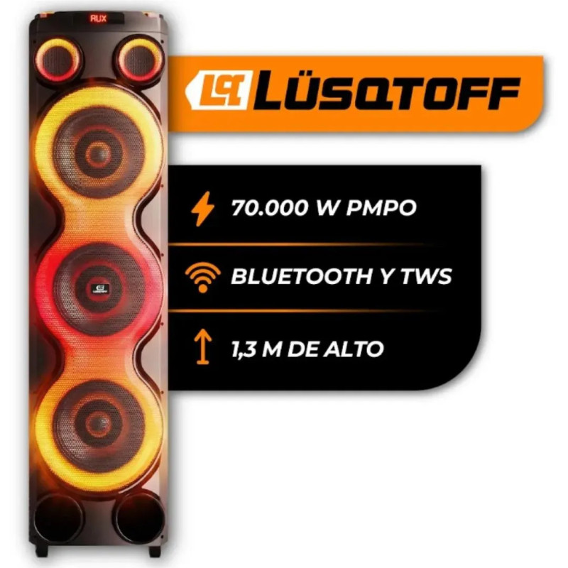 Parlante Luqstoff bluetooth 70000W (PMPO) torre  NeonBass LQ-A103