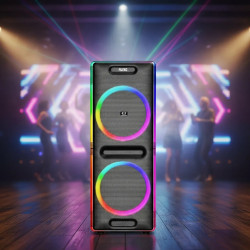 Parlante Luqstoff bluetooth 90000W (PMPO) torre LightForce LQ-152L