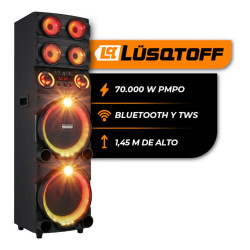 Parlante Luqstoff torre bluetooth 70000w (PMPO) Nightblaze LQ-A212
