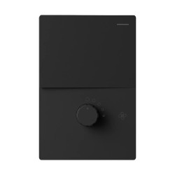 Llave MONACO 1 punto 10A + 1 dimmer ventilador 250vca negro