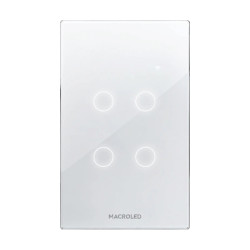 MACROLED ROMA TECLA SMART TOUCH 4 CANAL MAX 7A BLANCO