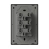 Conjunto armado MACROLED MONACO 3 puntos 10a 250vca blanco