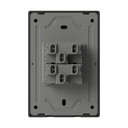 Conjunto armado MACROLED MONACO 2 puntos 10a 250vca negro
