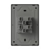 Conjunto armado MACROLED MONACO 2 puntos 10a 250vca negro