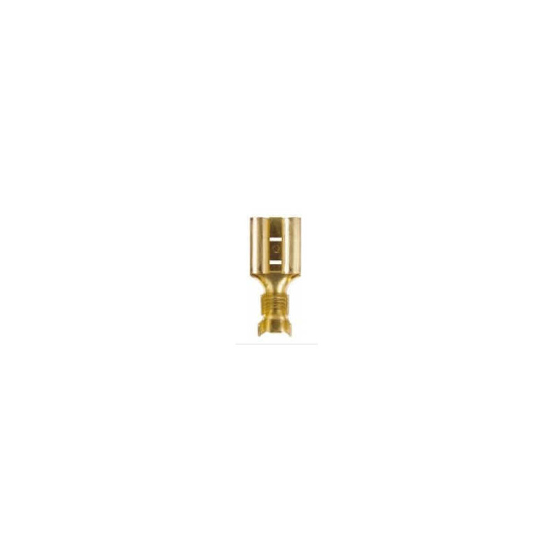 Terminal de Bronce LCT 436 Ancho Placa 6.3mm Hembra Mediana Terminal de Bronce LCT 436 Ancho Placa 6.3mm Hembra Mediana
