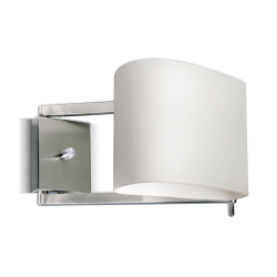 Aplique dabor plise de pared móvil con pantalla vidrio e14