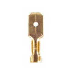 Terminal de Bronce LCT 790 Mediana Ancho Placa 6.3mm Macho