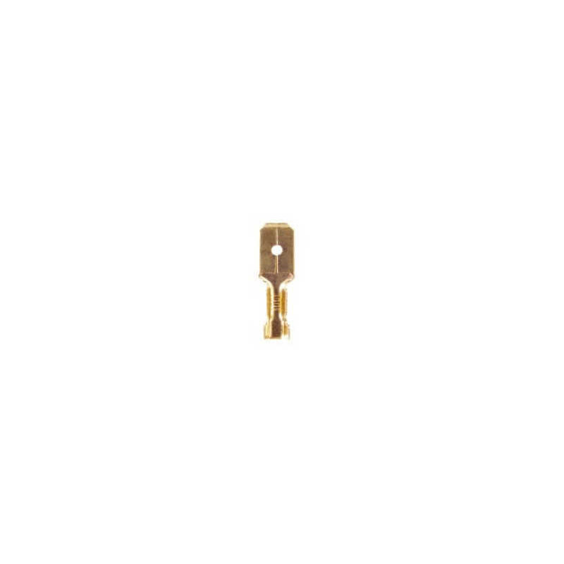 Terminal de Bronce LCT 790 Mediana Ancho Placa 6.3mm Macho Terminal de Bronce LCT 790 Mediana Ancho Placa 6.3mm Macho