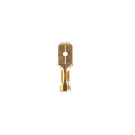 Terminal de Bronce LCT 790 Mediana Ancho Placa 6.3mm Macho