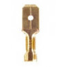 Terminal de Bronce LCT 790 Mediana Ancho Placa 6.3mm Macho
