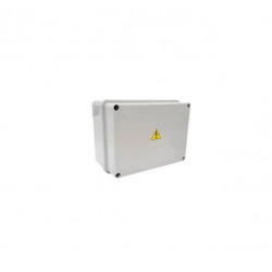 Caja modular SISTELECTRIC exterior pvc IP65 tapa bisagra bandeja opaca 28,5x28,5x18,5cm