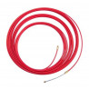 Cinta pasacable plastica de 15 metros diametro 4 mm rojo