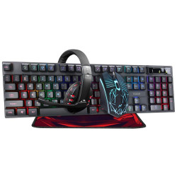 Combo Gaming NOGA NKB-407 teclado + mouse + auricular + pad