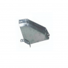 Curva plana BASICA 45° perforada 100mm con clips y flags