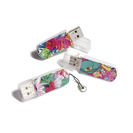 Pendrive VERBATIM MINI 16GB USB 2.0 diseño floral