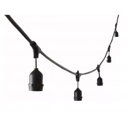 Guirnalda TBCin EV-1020 20 portalamparas E27 60W máx. normalizada IP65