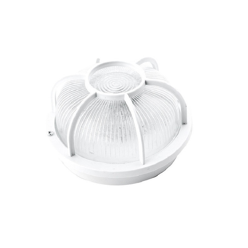Tortuga plástica para 1 luz E27 redondo blanco Tortuga plástica para 1 luz E27 redondo blanco