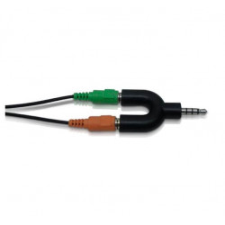 Adaptador NISUTA stereo de 3.5m 4 pin a 2 stereo 3.5h