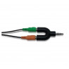 Adaptador NISUTA stereo de 3.5m 4 pin a 2 stereo 3.5h
