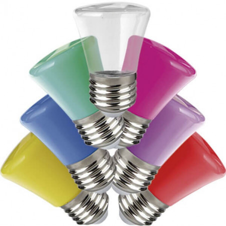 Lámpara led TBCin gota guirnalda 2w E27 luz púrpura