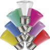 Lámpara led TBCin gota guirnalda 2w E27 luz púrpura