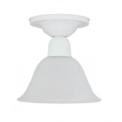 Aplique ferrolux para ventilador 1 luz blanco con tulipa...