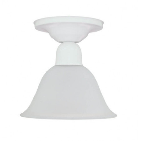 Aplique para ventilador FERROLUX para 1 luz E27 con tulipa blanco
