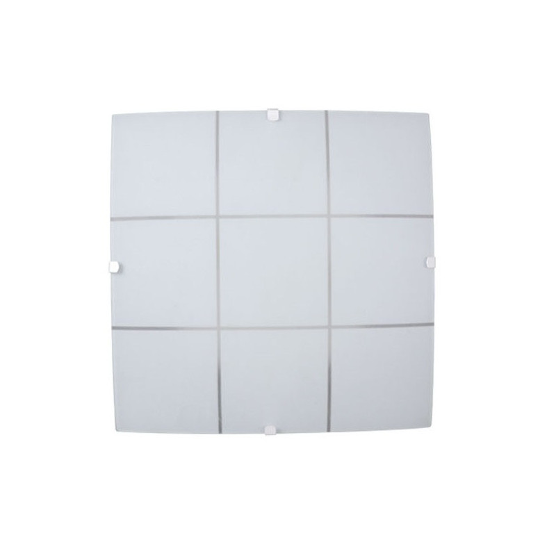 Plafón FERROLUX TORINO cuadrado para 2 luces E27 blanco satinado Plafón FERROLUX TORINO cuadrado para 2 luces E27 blanco satinado