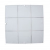 Plafón FERROLUX TORINO cuadrado para 2 luces E27 blanco satinado