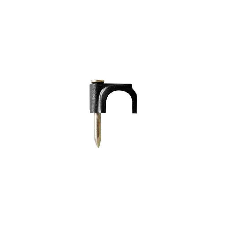 Grampa KALOP N6 sujeta cables coaxial rg59 negro por unidad Grampa KALOP N6 sujeta cables coaxial rg59 negro por unidad