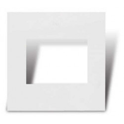 Tapa CAMBRE S.XXI 2 módulos blanco mignon