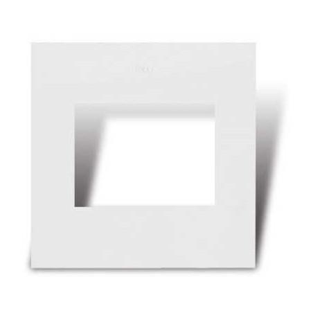 Tapa CAMBRE S.XXI 2 módulos blanco mignon