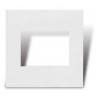 Tapa CAMBRE S.XXI 2 módulos blanco mignon