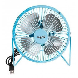 Ventilador de escritorio nisuta usb portatil 5'' 4 aspas...
