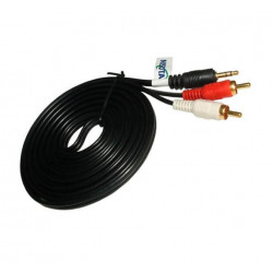 Cable NISUTA para audio 3.5 stereo a 2 RCA 3m