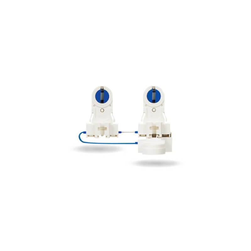 Zócalos cableados RICHI con rotor para tubos led de hasta 40W