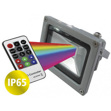 Proyector led rgb TBCin SBN010-RGB apto para exterior 10w con control ip65