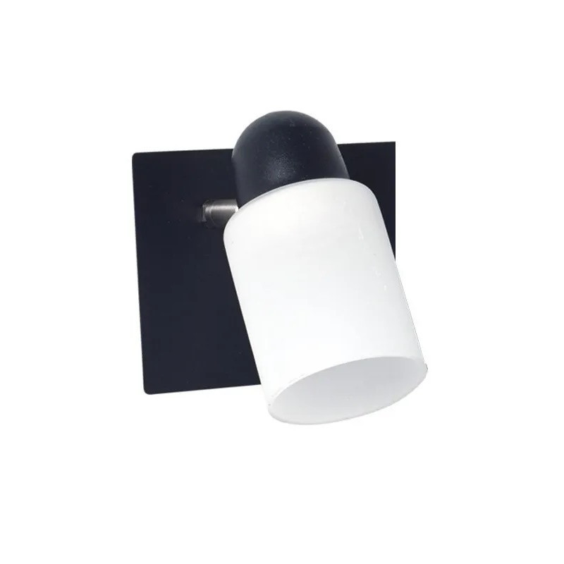 Spot FERROLUX PISA para 1 luz E27 tulipa cilindro negro Spot FERROLUX PISA para 1 luz E27 tulipa cilindro negro