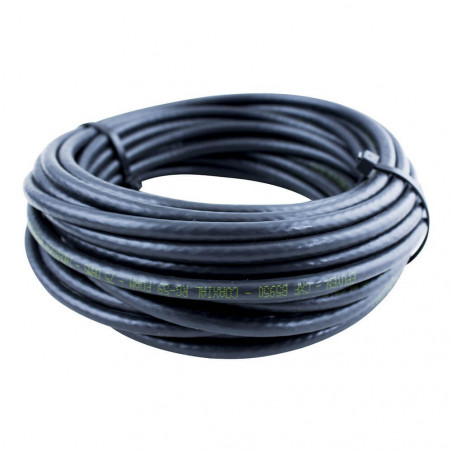 Cable Coaxial EPUYEN RG59 75 ohms bobina negro foam 50% blindado por metro