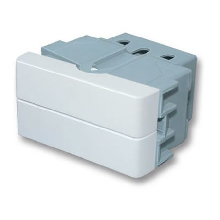 Módulo interruptor JELUZ con 2 teclas combinado y punto 10A 220V de 1/2 blanco