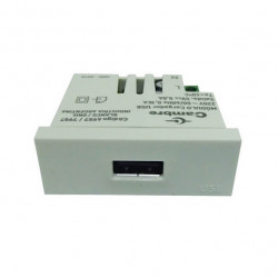 Módulo toma usb CAMBRE SXXI/II BAUHAUS 220v blanco