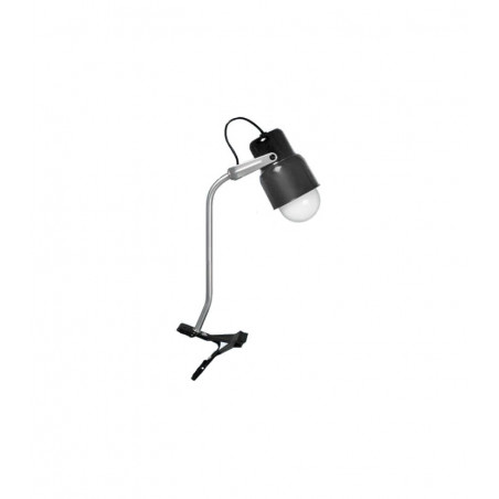 Velador SAN JUSTO CARILO pinza con barral 35cm led negro